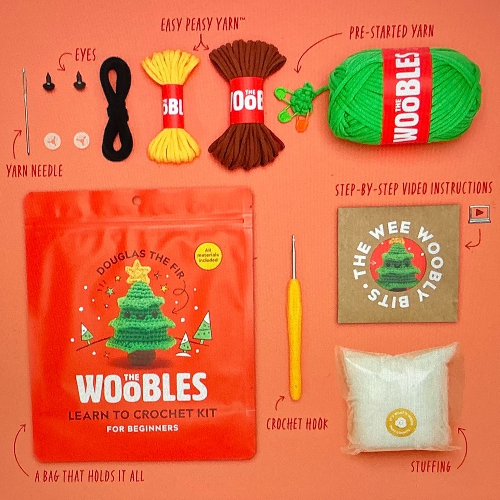 The Woobles A Partridge in a Pear  Tree Crocket Kit - Picture 6 of 8